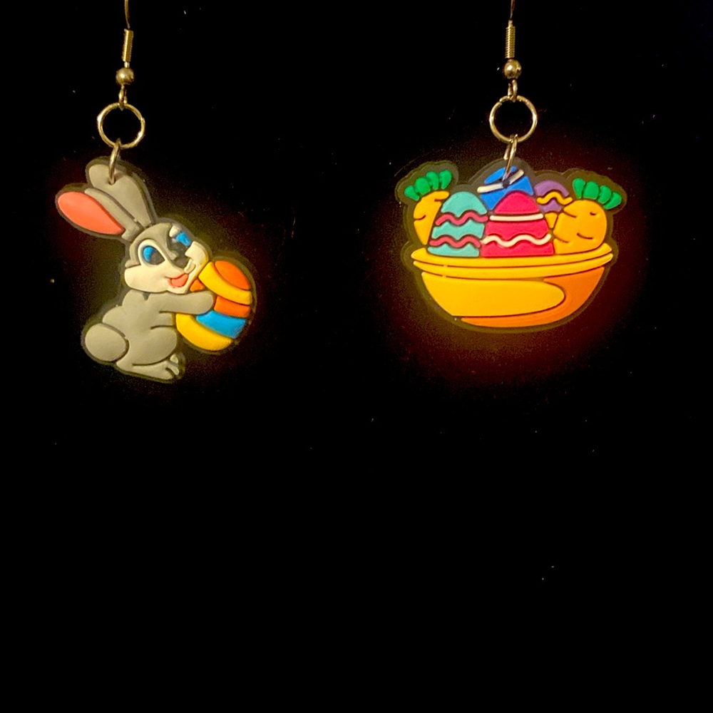 Easter bunny earrings